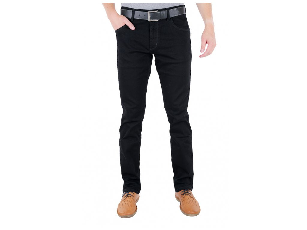 Wrangler pánske džínsy Greensboro Black Valley čierne