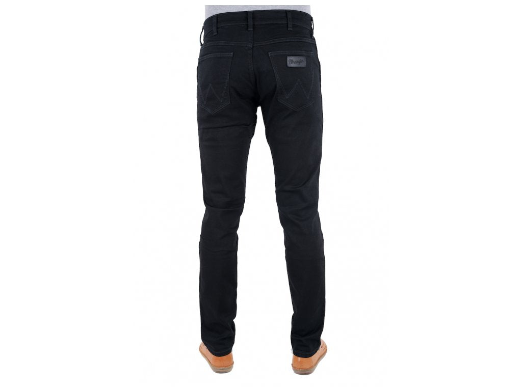 Wrangler pánske džínsy Greensboro Black Valley čierne