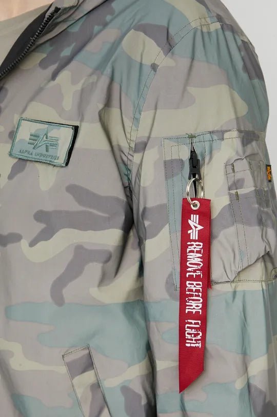 Alpha Industries pánska bunda s kapucňou vzorovaná - Original Brands