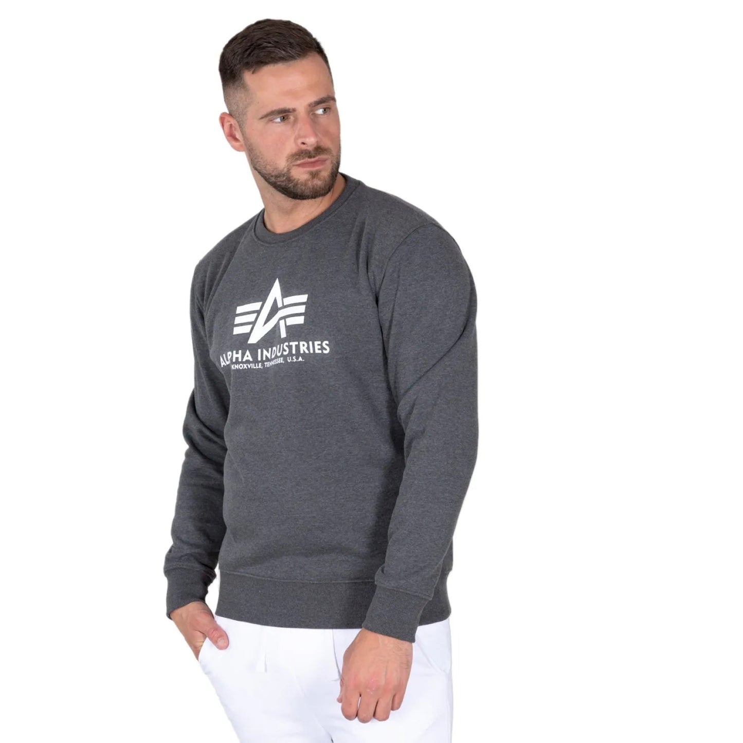 Alpha Industries pánska mikina Basic grafitová - Original Brands