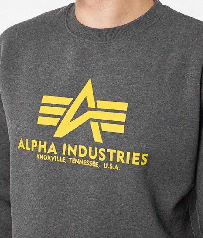 Alpha Industries pánska mikina Basic grafitová - Original Brands