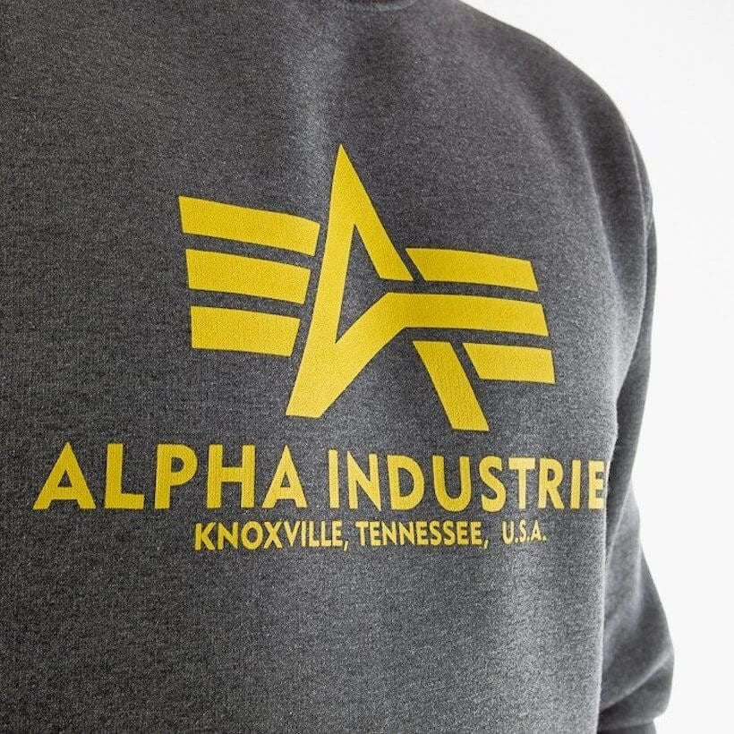Alpha Industries pánska mikina Basic grafitová - Original Brands