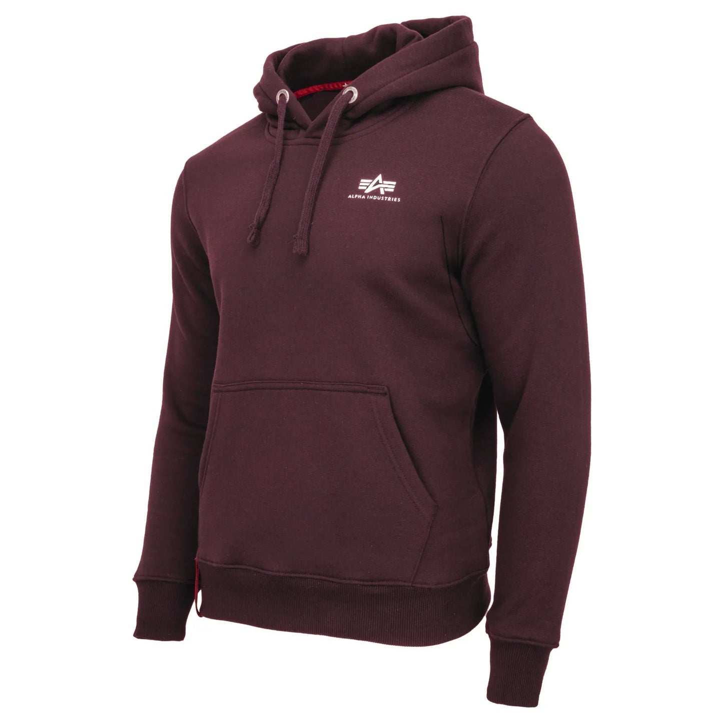Alpha Industries pánska mikina Basic Small Logo bordová - Original Brands