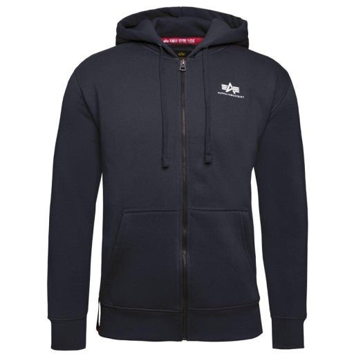 Alpha Industries pánska mikina Basic Zip Hoody tmavomodrá - Original Brands