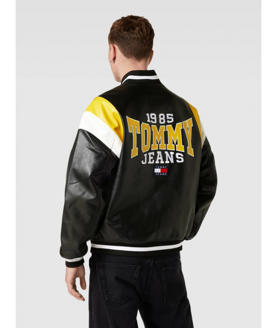 Tommy Jeans pánska čierna college bunda