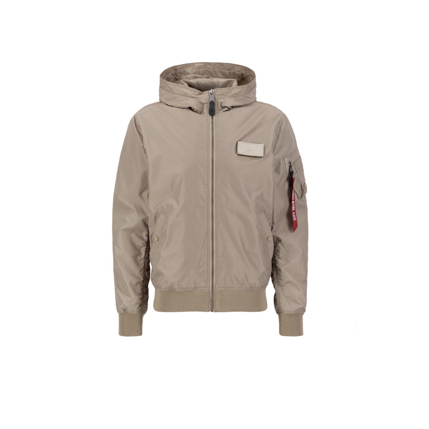 Alpha Industries pánska bunda MA-1 LW s kapucňou béžová