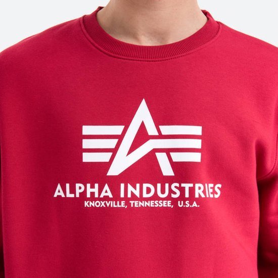 Alpha Industries pánska mikina Basic červená