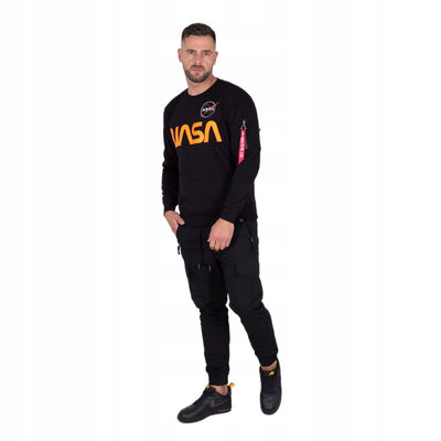 Alpha Industries pánska mikina NASA Reflective čierna