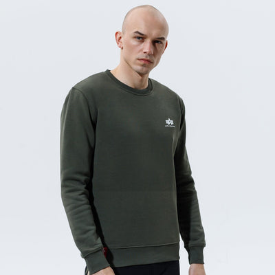 Alpha Industries pánska mikina bez kapucne khaki