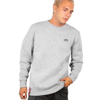 Alpha Industries pánska mikina bez kapucne sivá