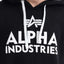 Alpha Industries pánska mikina čierna s kapucňou