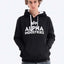 Alpha Industries pánska mikina čierna s kapucňou