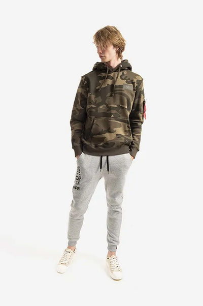Alpha Industries pánska mikina s kapucňou Camo