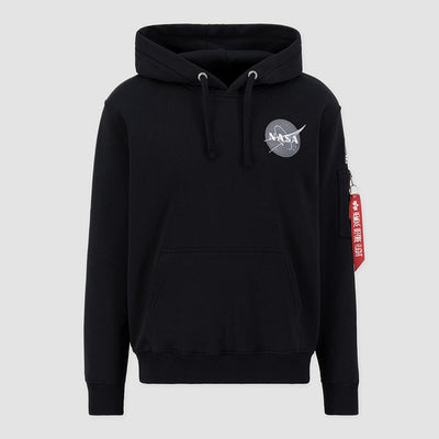 Alpha Industries pánska mikina s kapucňou Space Shuttle Hoody čierna
