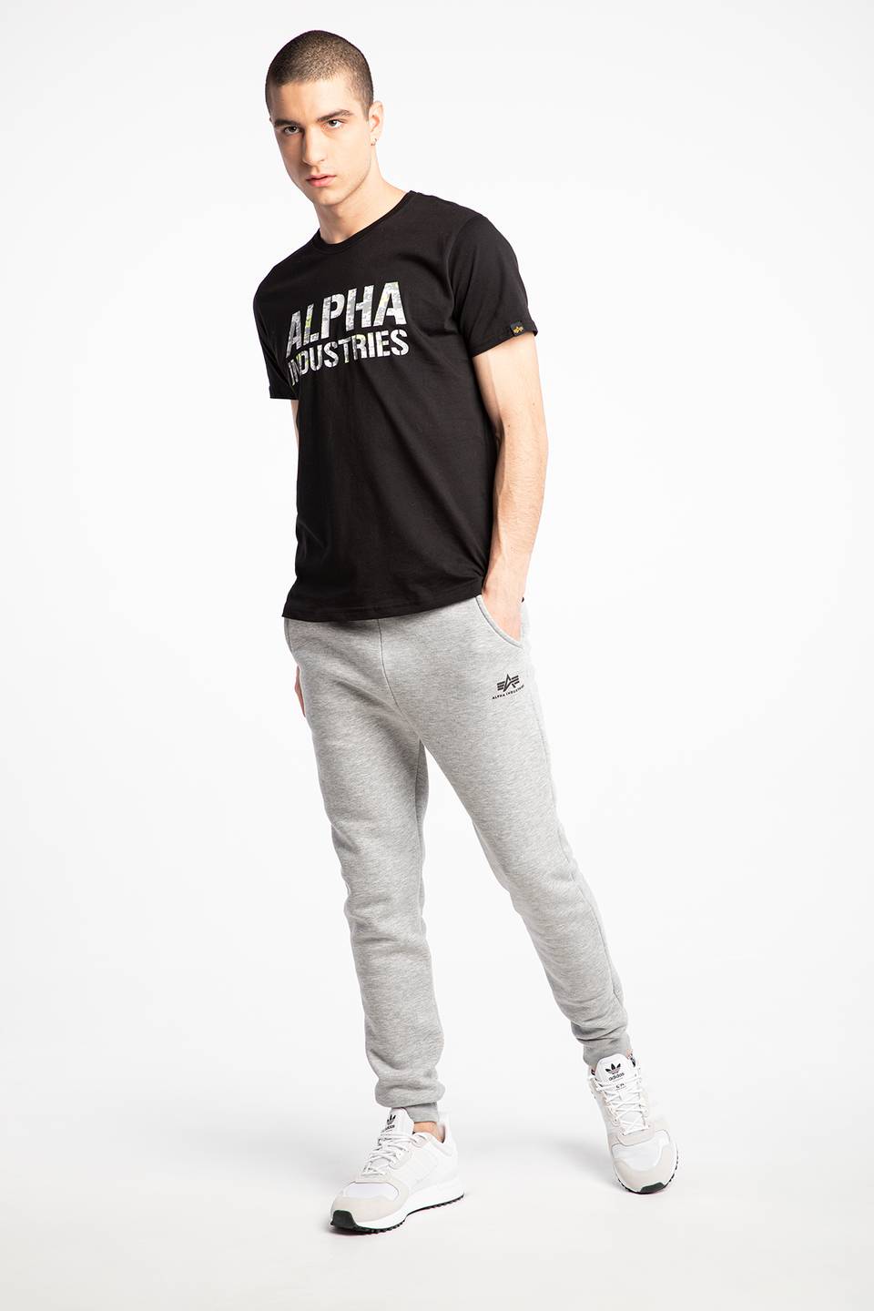 Alpha Industries pánske tepláky Basic Jogger SL šedé