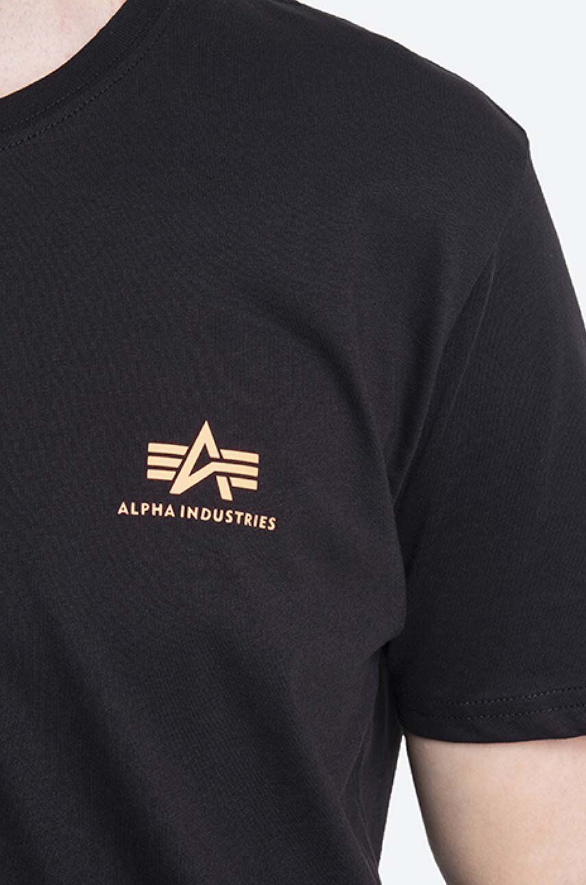 Alpha Industries pánske tričko Backprint - čierne