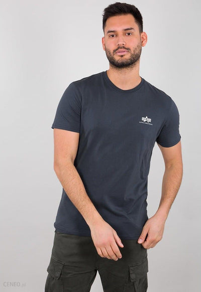 Alpha Industries pánske tričko Basic Logo granátové