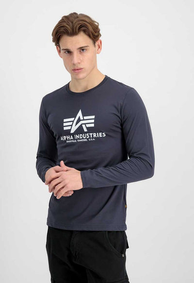 Alpha Industries pánske tričko Basic T - LS tmavosivé