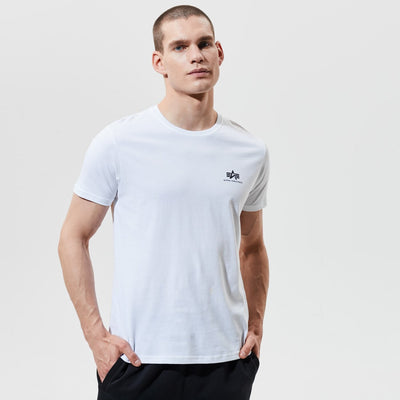 Alpha Industries pánske tričko Basic T Small Logo biela