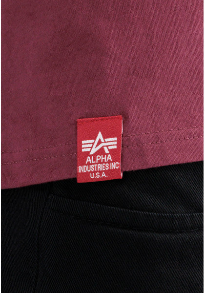 Alpha Industries pánske tričko Dark Side burgundy