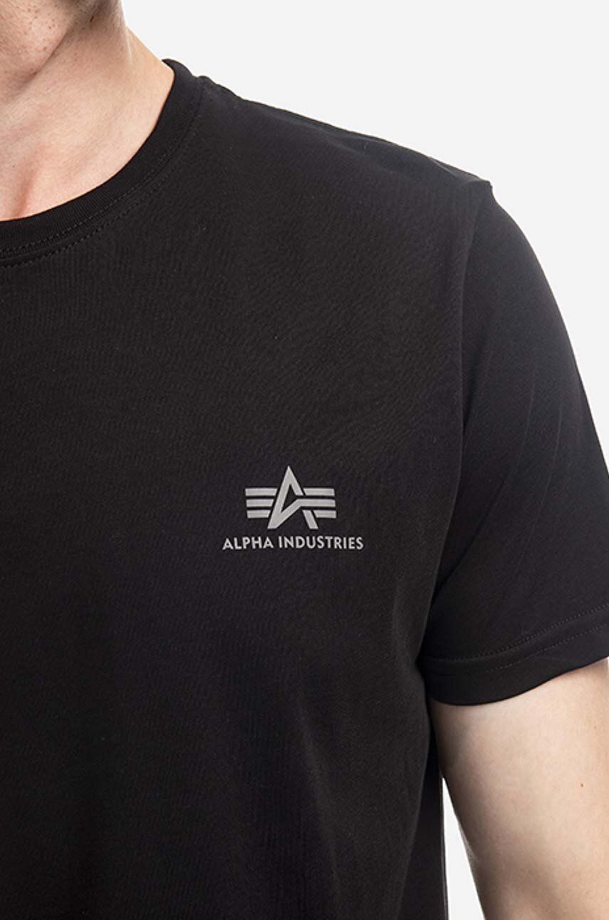 Alpha Industries pánske tričko čierne s logom