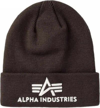 Alpha Industries unisex čiapka 3D Beanie hnedá