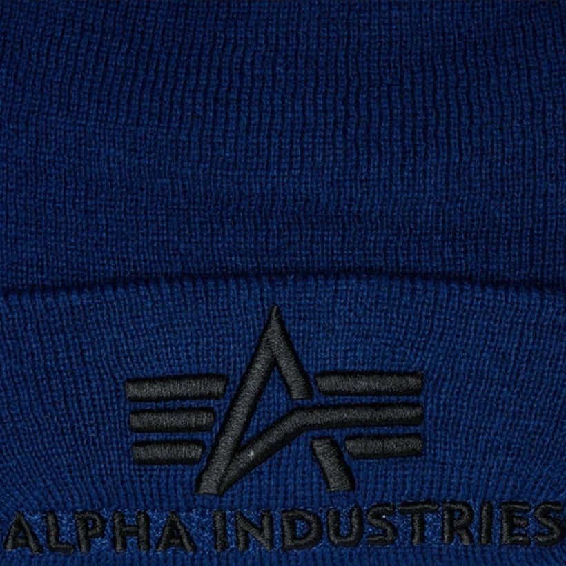 Alpha Industries unisex čiapka 3D Beanie modrá