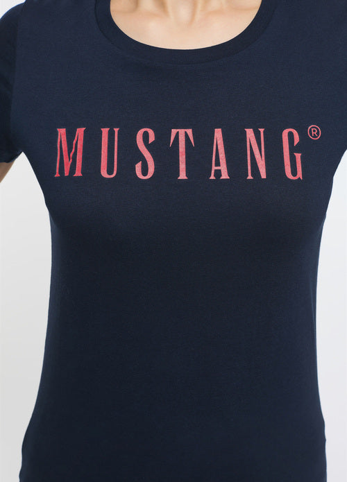 Mustang dámske tričko Alina C Logo Tee modré