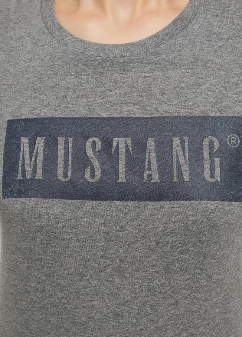 Mustang dámske tričko Alina C Logo Tee sivé