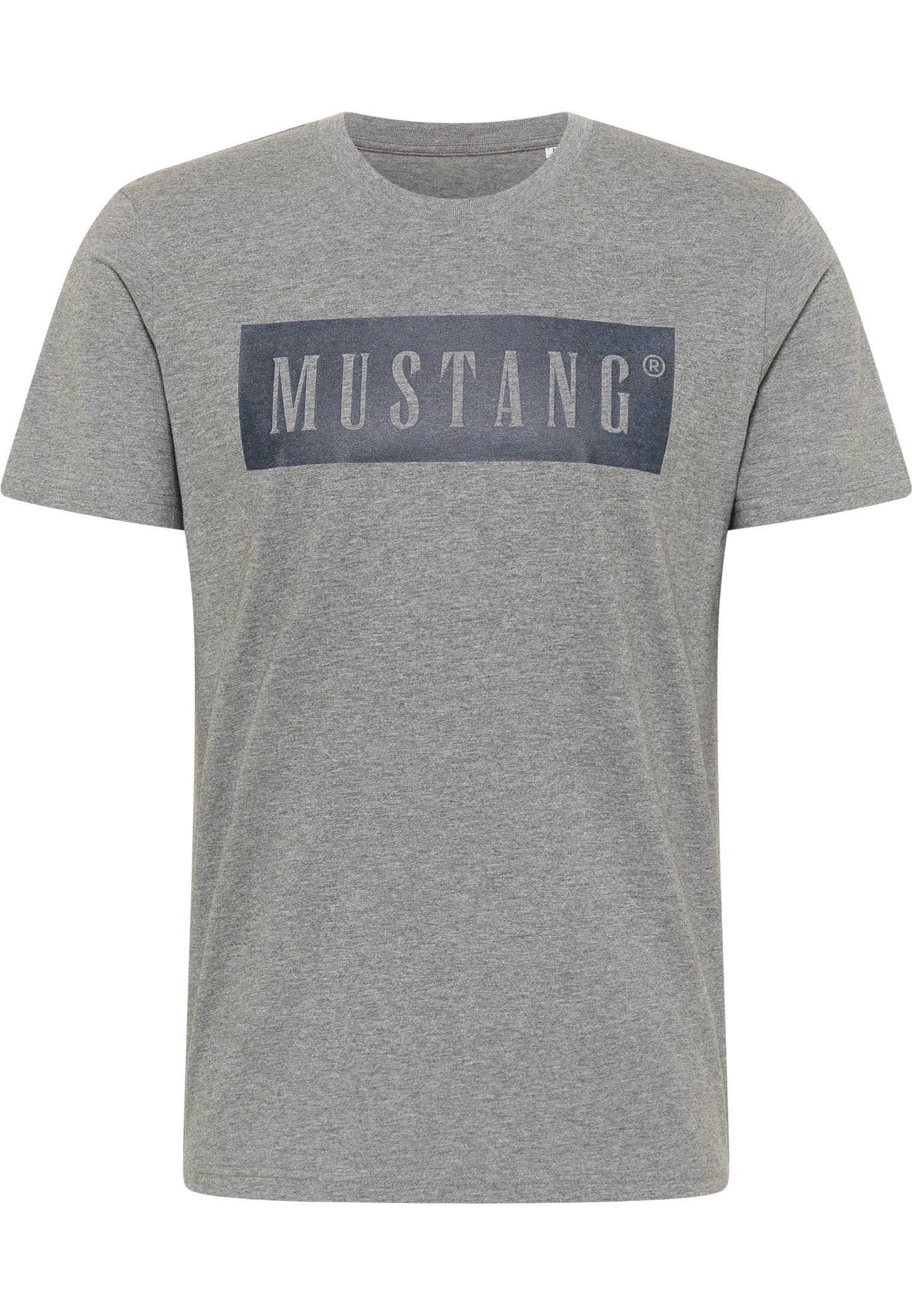 Mustang pánske tričko Alex C Logo Tee sivé