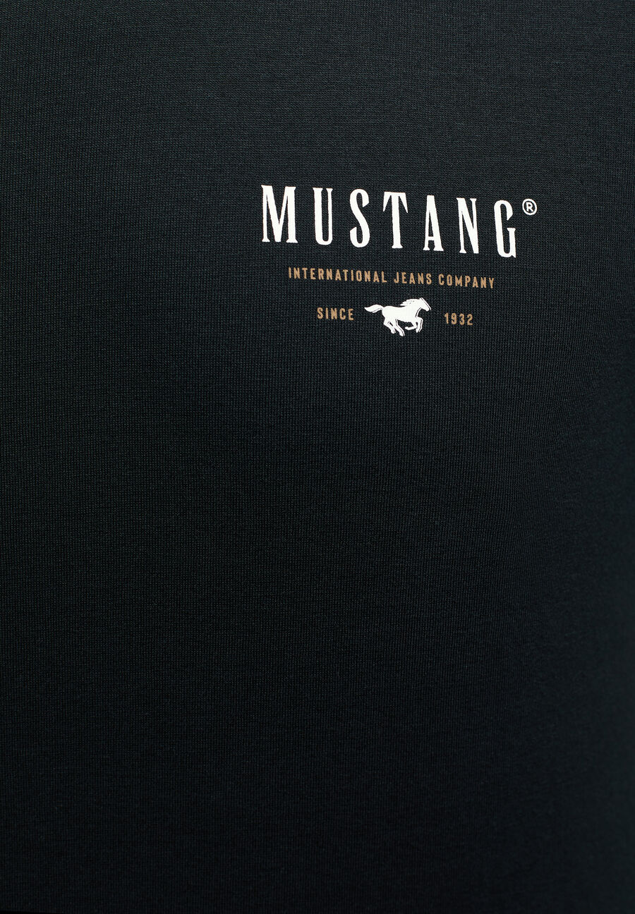 Mustang pánske tričko čierne s logom