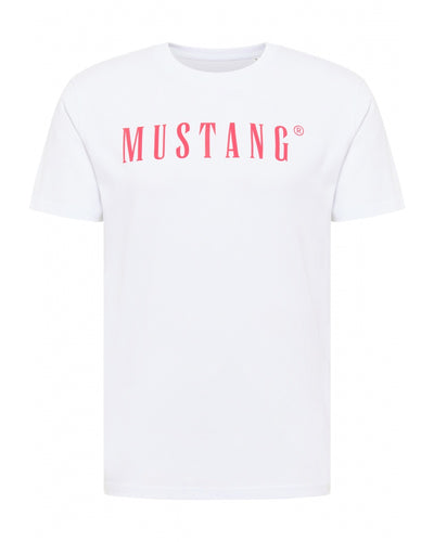 Mustang pánske tričko s krátkym rukávom biele