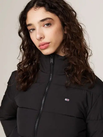 TOMMY JEANS High-Neck Zip-Thru Puffer dámska bunda