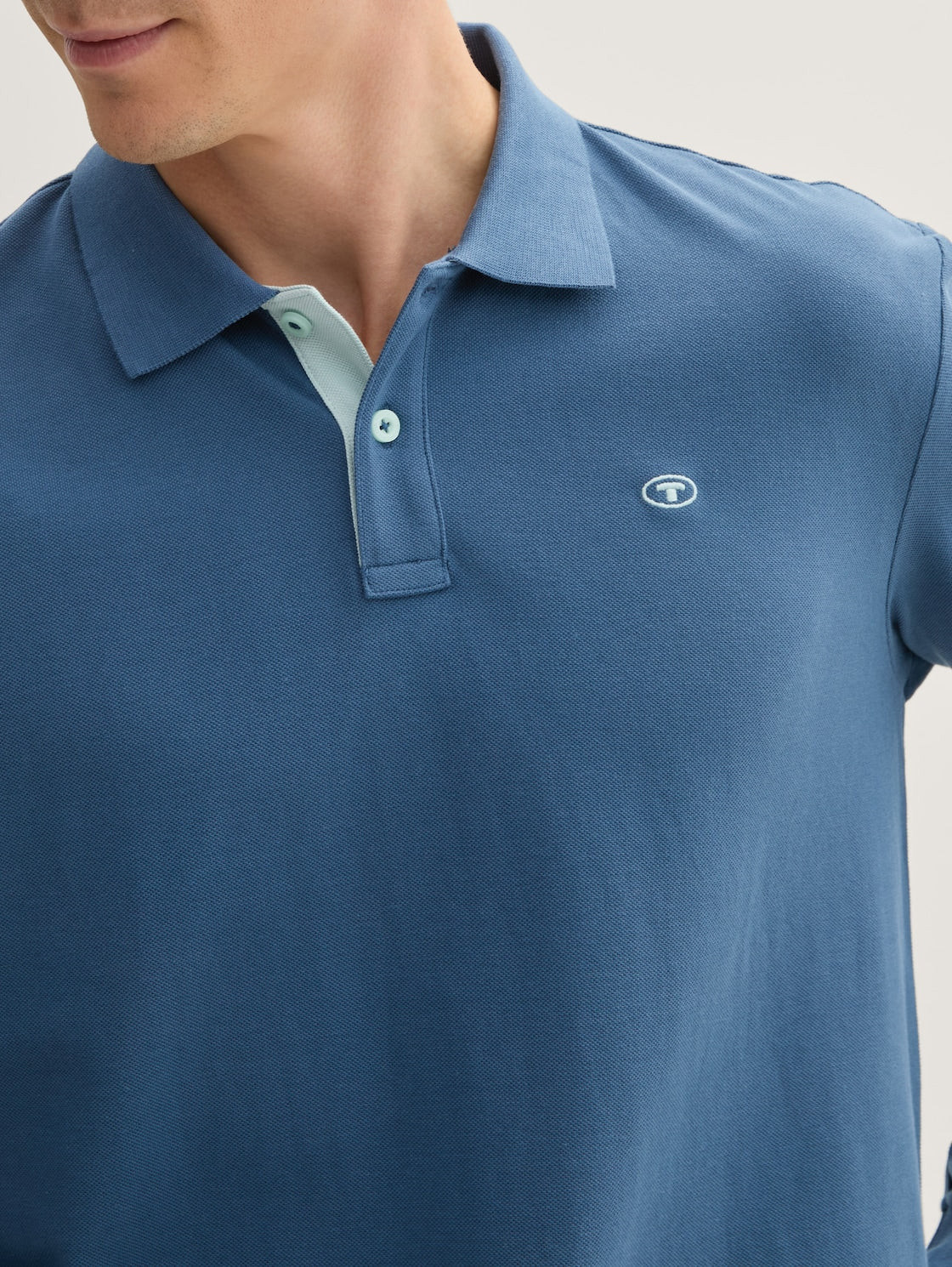 Tom Tailor BASIC POLO WITH CONTRAST Pánske Tričko