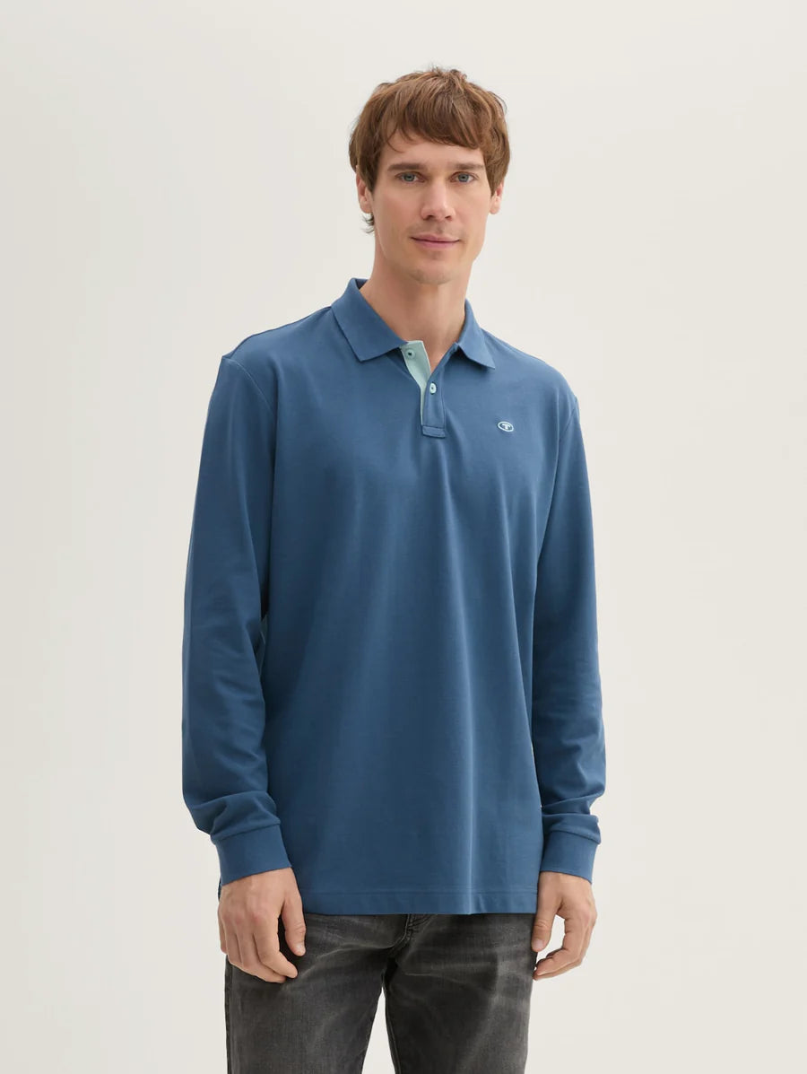 Tom Tailor BASIC POLO WITH CONTRAST Pánske Tričko
