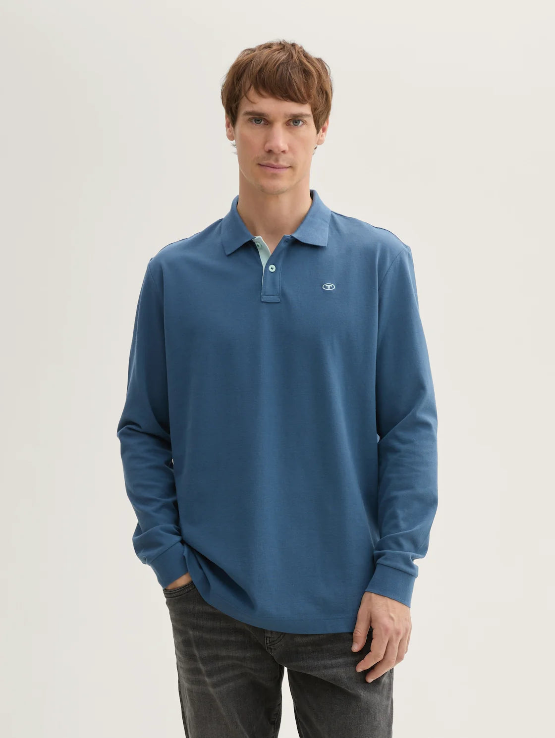 Tom Tailor BASIC POLO WITH CONTRAST Pánske Tričko