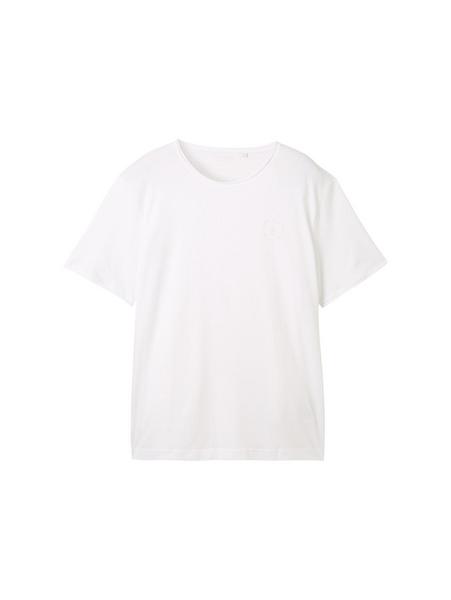 Tom Tailor Man Basic T-Shirt - White