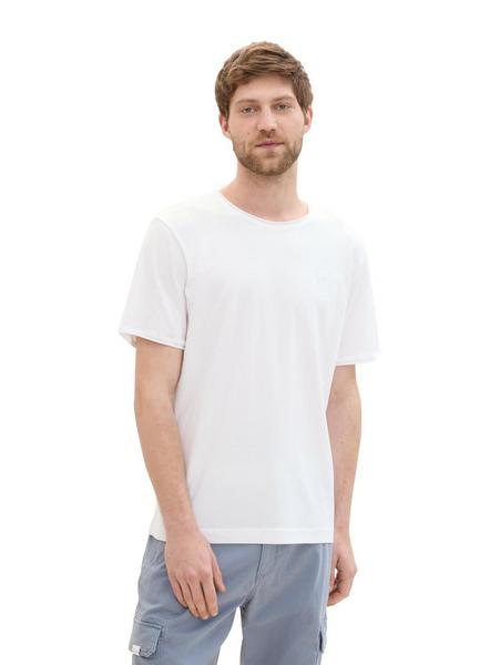 Tom Tailor Man Basic T-Shirt - White