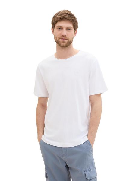 Tom Tailor Man Basic T-Shirt - White