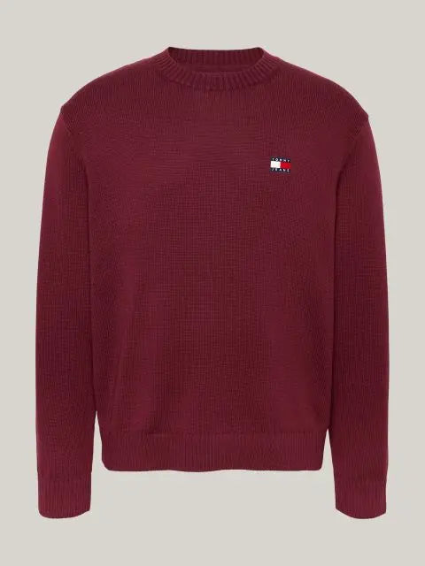 Tommy Badge Jumper With Wool Pánsky Pulóver