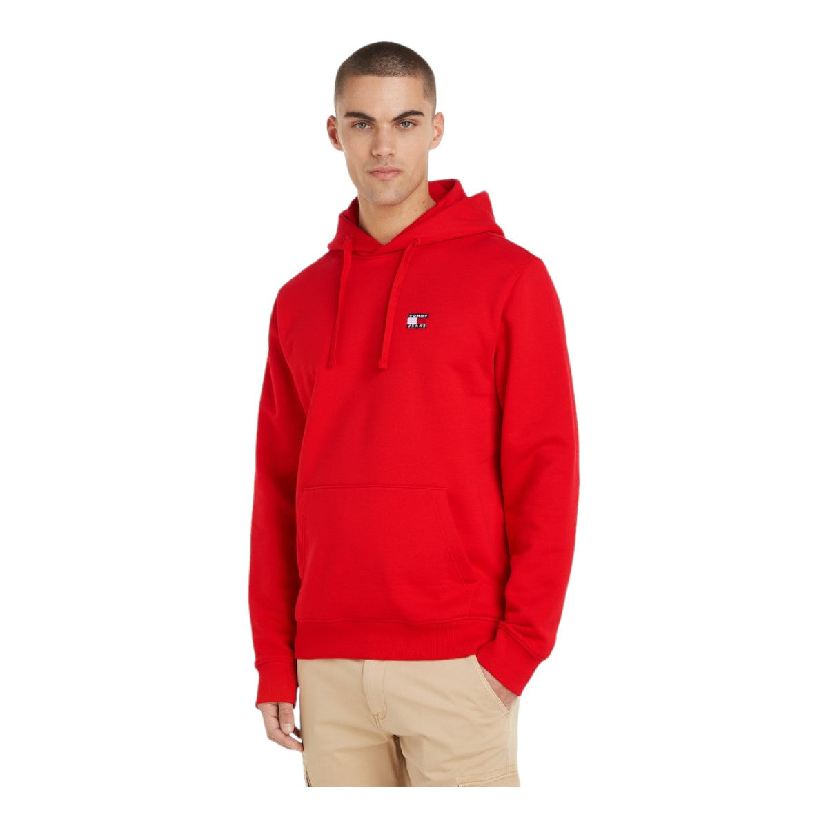 Tommy Hilfiger pánska mikina s kapucňou TJM Reg Badge Hoodie EXT červená