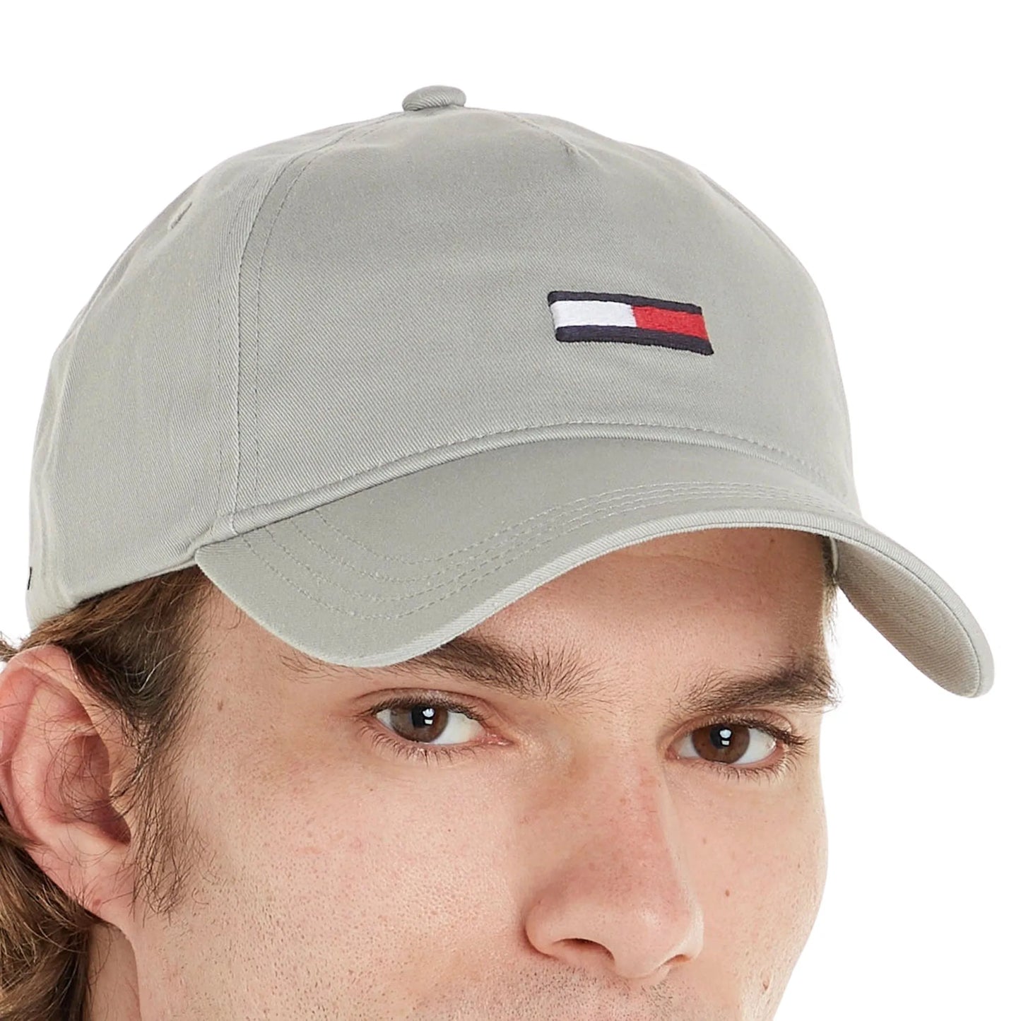 Tommy Hilfiger pánska šiltovka Elongated Flag sivá