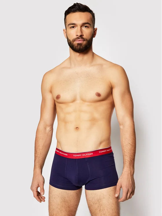 Tommy Hilfiger pánske boxerky tmavomodré - 3 kusy