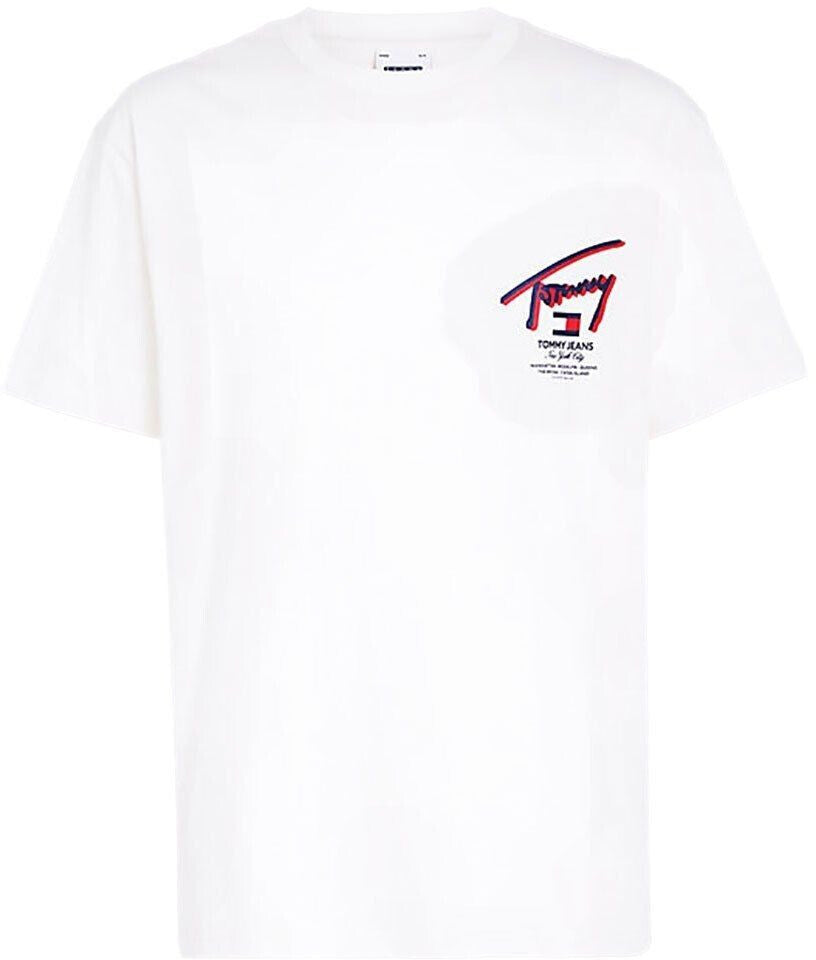 Tommy Hilfiger pánske tričko Signature Back Logo T-Shirt biele