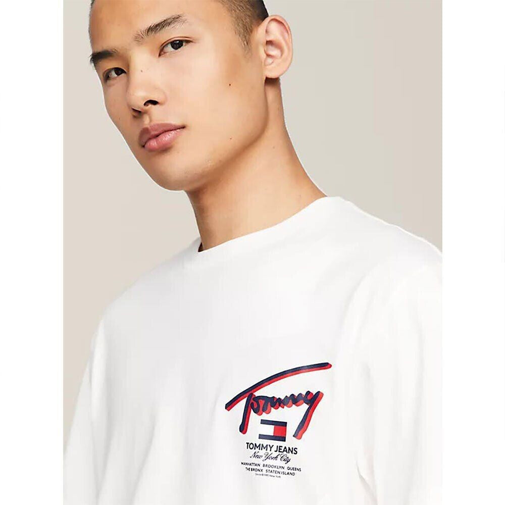 Tommy Hilfiger pánske tričko Signature Back Logo T-Shirt biele