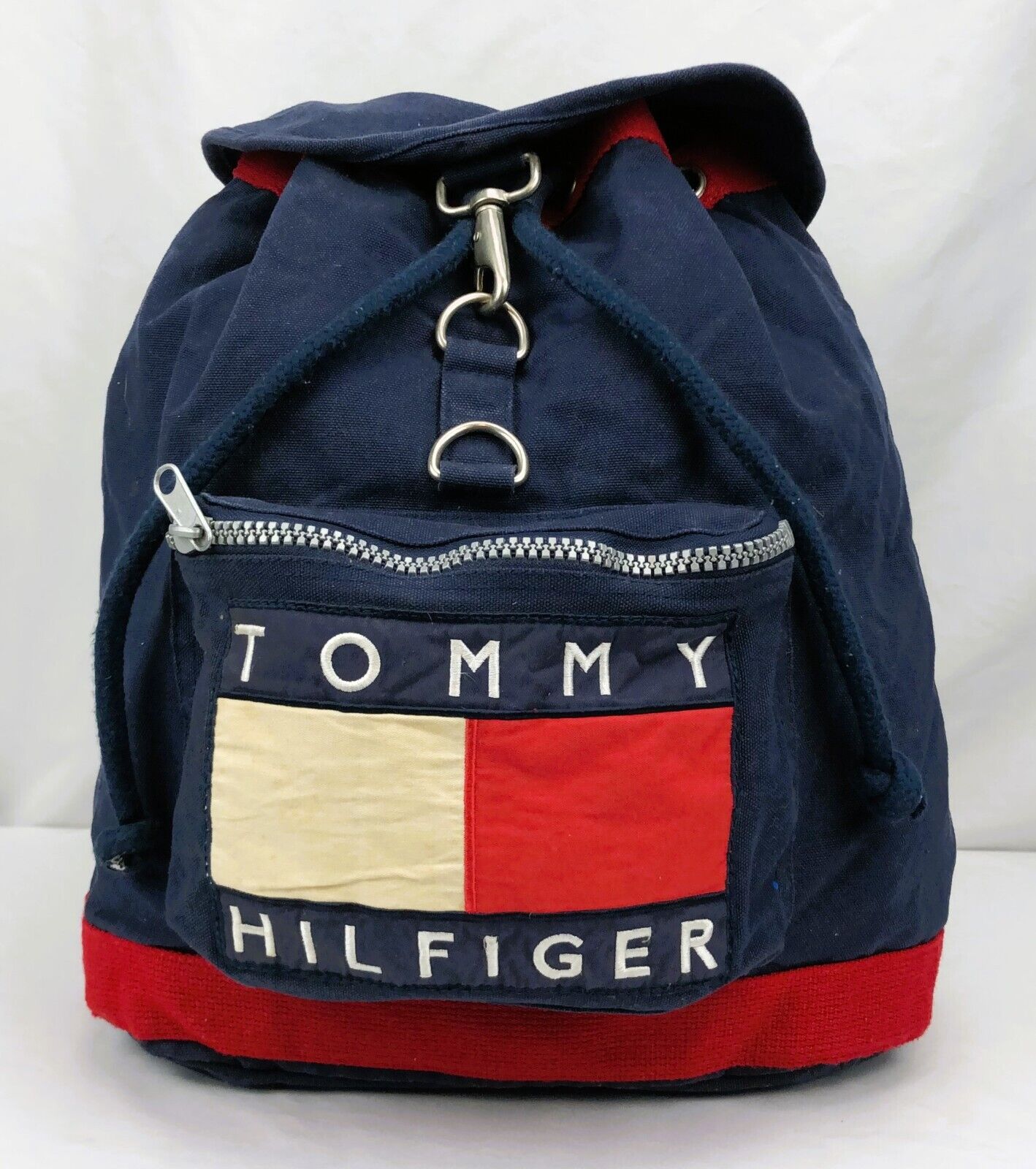 Tommy Hilfiger unisex plátený batoh tmavomodrý