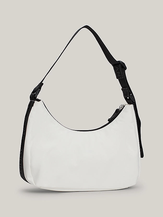 Tommy Jeans Essential Repeat Logo Shoulder Kabelka Bielá