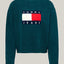 Tommy Jeans Mélange Relaxed Jumper with Wool dámský pulóver
