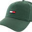 Tommy Jeans Men's TJM Elongated Flag Cap, Green (Tahoe Forest), OS