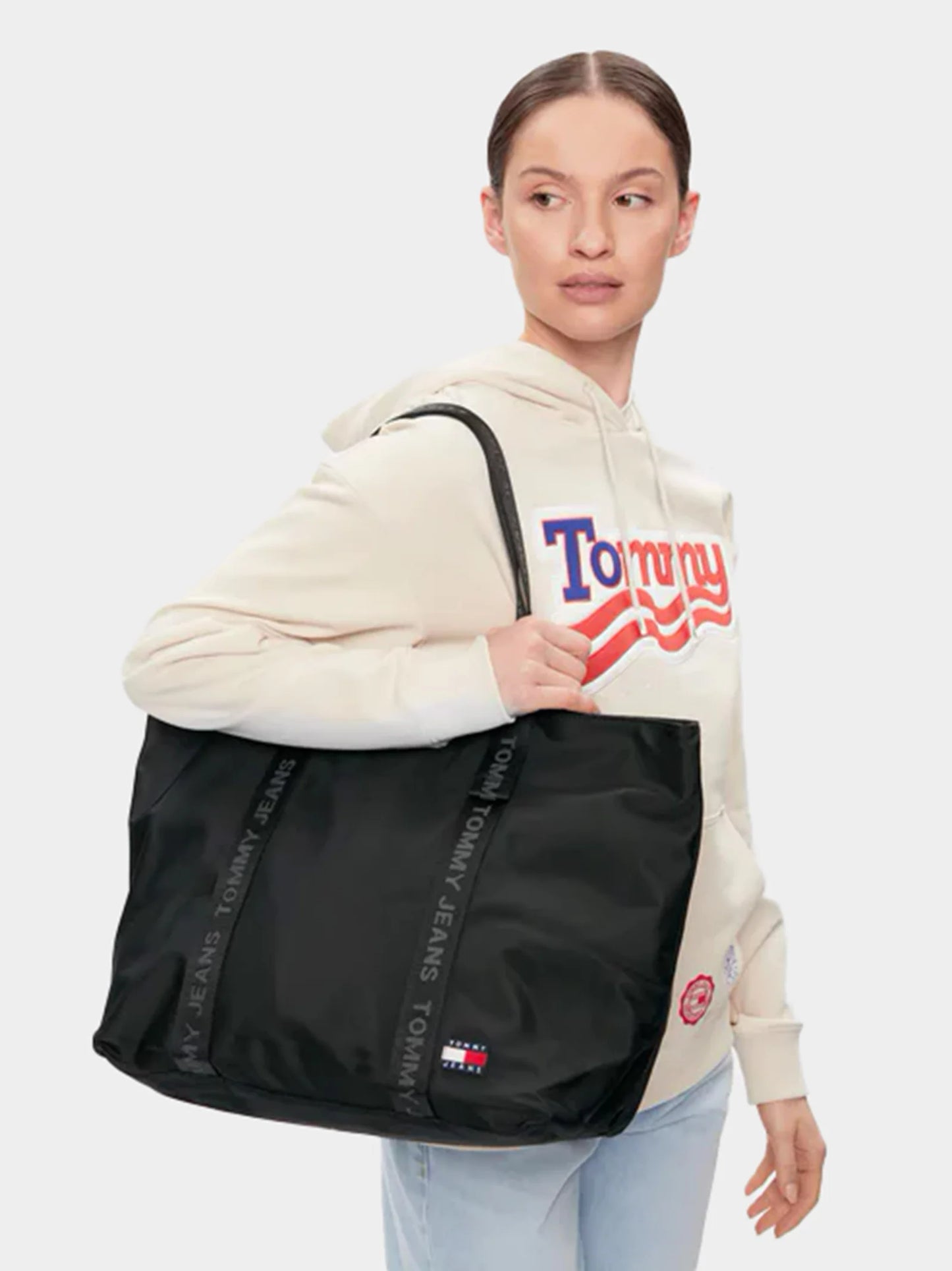 Tommy Jeans dámska veľká kabelka shopper čierna